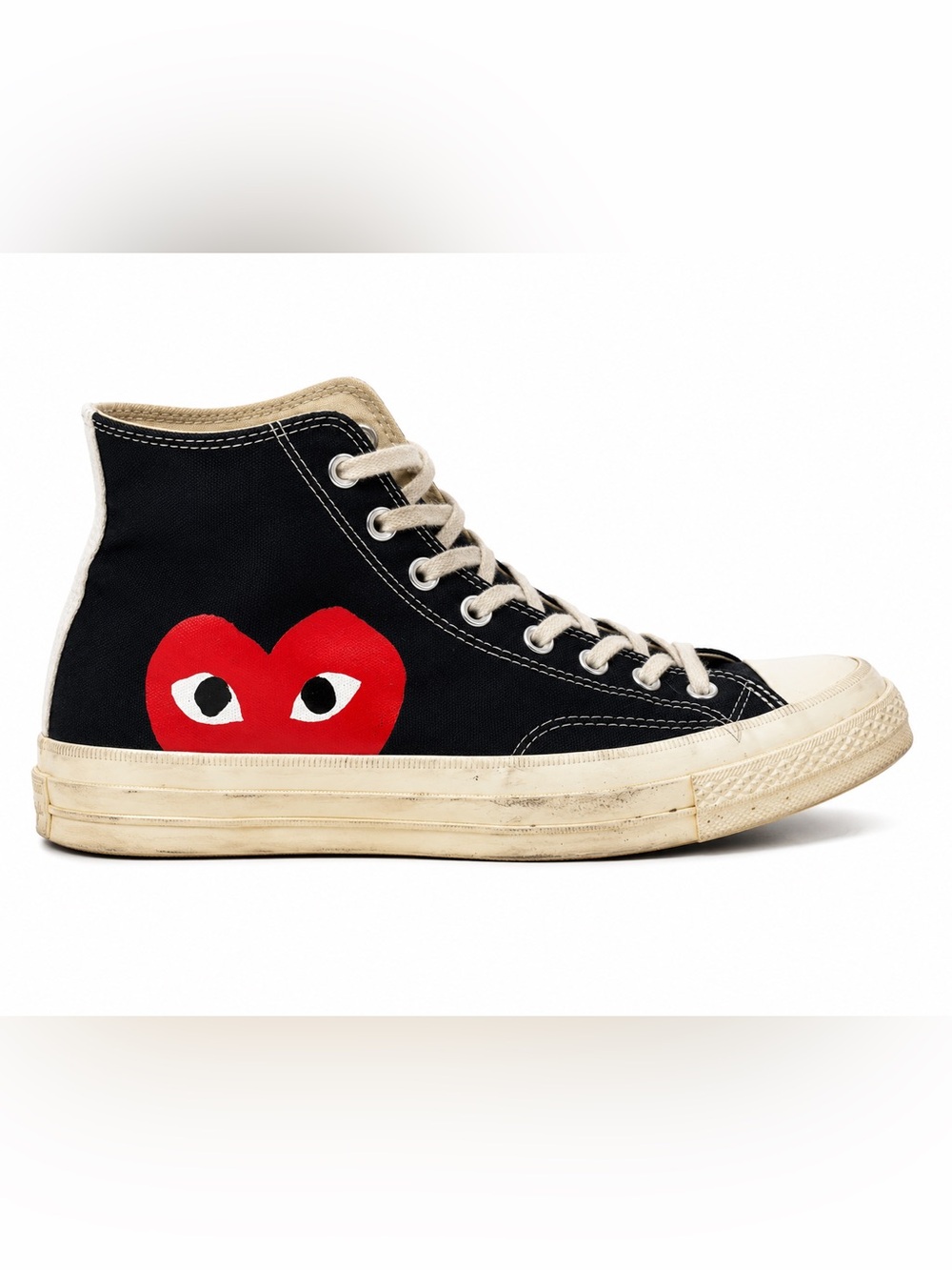 Comme des Garçons PLAY x Converse Chuck 70 High Top Black M7 W9 CDG